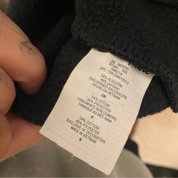 CHAMPION mens army and black sweater crewneck - Picture 8 of 8